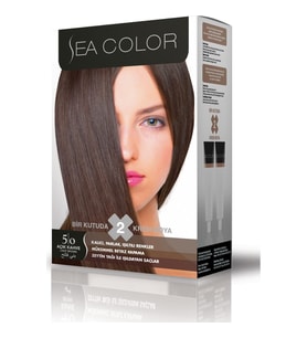 Sea Color Saç Boyası 5/0 Açık Kahve