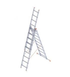 Mey İthalat® Saraylı 3x9 A Tipi Sürgülü Merdiven 7,41 Metre