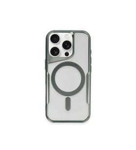 iPhone 14 Pro Max Kılıf Boyi Magsafe Silikon Kapak - Yeşil