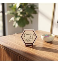 Sevimli Yatan Kedi Desenli Masaüstü Süsü Kahve Köşelerinizi Tamamlayan Modern ve Estetik Bir Görünüm Sunar 10x10 cm