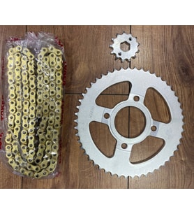 Kuba Tk 03 Zincir Dişli Seti Oringli Gold sarı Zincir Supermoto