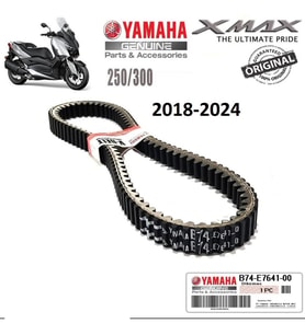 Yamaha Xmax 250 -300 Varyatör Kayışı Orjinal Tahrik Kayış 2018 -2024 Arasmoto (Siyah)