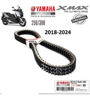 Yamaha Xmax 250 -300 Varyatör Kayışı Orjinal Tahrik Kayış 2018 -2024 Arasmoto (Siyah)