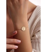 Kişiye Özel Şık Tilki Figürlü Bileklik 925K Gümüş (Gold)
