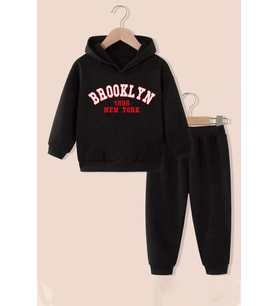 Çocuk Brooklyn Eşofman Takımı (Siyah)