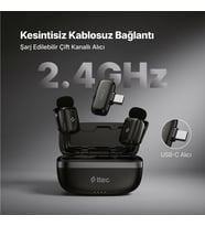 ttec GoMic Mini Tak&Çalıştır Evrensel Kablosuz Yaka Mikrofon Kiti