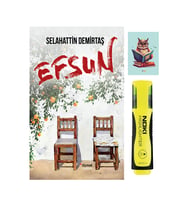 Efsun Romanı - Selahattin Demirtaş - Sarı Fosforlu Kalem - Not Defterli Seti (Renksiz)