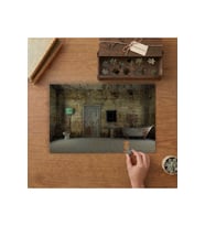 Terkedilmiş Evin Banyosu Tasarımı 240 parça Ahşap Puzzle Ahşap Kutuda MP01388