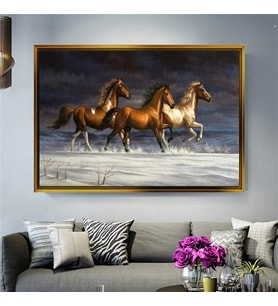 Altın Çerçeveli dekoratif tablo l961 (Gold)