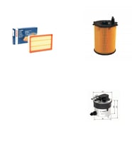 Bosch Filtre Bakım Seti Volvo V50 1.6 Dizel 2004-2006 110 Beygir Hava + Yağ f. + Yakıt Filtre Bosch