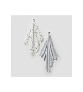 85*95 CM YAPRAK DESENLİ BEBEK BATTANİYE SET