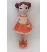 Şeftali Bebek Amigurumi Organik Oyuncak