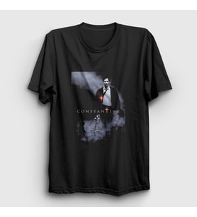 Presmono Unisex Siyah Keanu Reeves Film John Constantine T-Shirt 480630tt