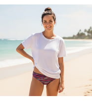 Kadın Plaj Giyim Desenli Bikini Alt BB2566