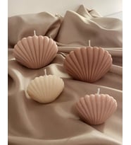 Dekoratif Kokulu Doğal İstiridye Mum Soya Wax