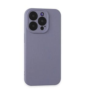 iPhone 15 Pro Kılıf Nano İçi Kadife Silikon - Lila