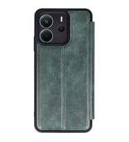 Xiaomi Redmi Note 14 4G Kılıf Flip Cover - Koyu Yeşil
