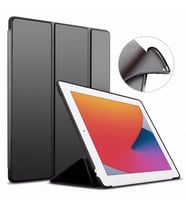 Apple iPad 8. Nesil 10.2" Kılıf Arkası Silikon Smart Case A2270 A2428 A2429 A243 (Siyah)