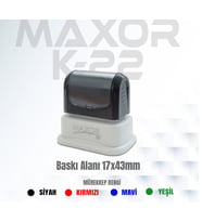 Maxor K-22 İsim-Ünvan Kaşesi 1 Adet 17x43 mm