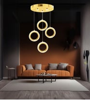 Arya 4'lü Sarkıt Led Avize (Gold)
