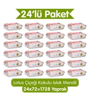Paddlers Lotus Çiçeği Kokulu Islak Mendil 1728 Yaprak (24x72) – Koli