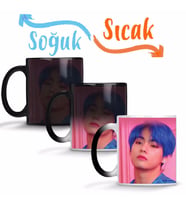 BTS V Person Sihirli Kupa Bardak Porselen