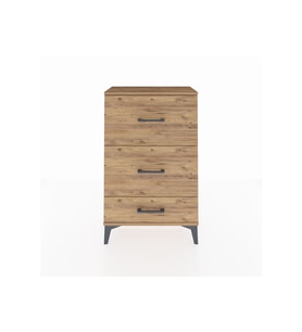 Arges Komodin 3 Çekmeceli 60x30x96 Çam-Çam
