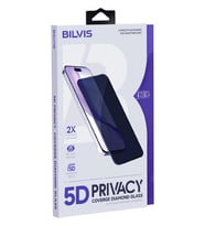Newface Apple iPhone 15 Pro Max 5D Privacy Diamond Hayalet Cam Ekran Koruyucu