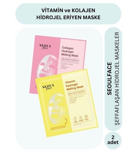 Dermal Vitamin ve Kolajen Özlü Hydrojel Şeffaflaşan Eriyen Maske 34g 2 Adet
