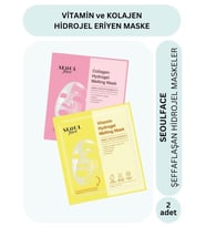 Dermal Vitamin ve Kolajen Özlü Hydrojel Şeffaflaşan Eriyen Maske 34g 2 Adet