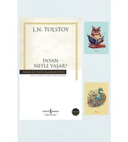 Insan Neyle Yaşar? 9786053607038 - Lev Nikolayeviç Tolstoy - Not Defterli Seti (Krem)