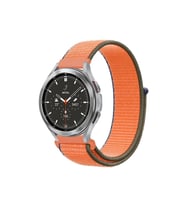 Newface Watch 22mm Hasırlı Cırtcırtlı Kordon - Turuncu