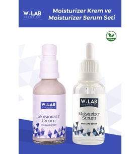 W-Lab Kozmetik Moisturizer Krem + Moisturizer Serum Set