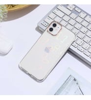 iPhone 11 Kılıf Kamera Çıkıntılı Fosforlu Lazer Tasarım Silikon Butterfly No2