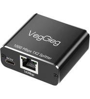 Lexroo 1 Giriş 2 Çıkış RJ45 Gigabit Ethernet Çoklayıcı Splitter Adaptör