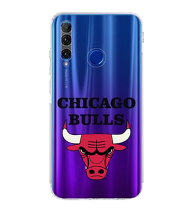 Huawei Honor 20 Lite Uyumlu Kamera korumalı Kapak Chicago Bulls Tasarımlı  Şeffaf Kılıf