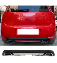 Fiat Punto Gri Difüzör Çiftli Kare Egzoz Görünümlü D Tip Difizör