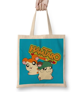 Hamtaro And Cappy Kaburu Kun Bez Çanta Uzun Saplı