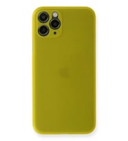 Newface Apple iPhone 11 Pro Max Kılıf PP Ultra İnce Kapak - Sarı
