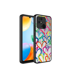 Xiaomi Redmi 10C Uyumlu Kılıf Aynalı Desenli Kamera Korumalı Parlak Zore Mirror Kapak