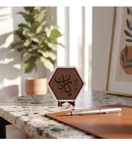 Manevi Yakınlık Simgesi Yâ Rab İbareli Dekoratif Masaüstü Süsü Çalışma Masalarınıza Şık Bir Dokunuş 10x10 cm