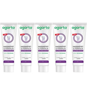 Agarta Doğal Tam koruma Diş Macunu 90 ML Hassasiyet & Ferahlık (5 Li Set)