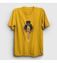 Presmono Unisex Sarı Guitar Guns N' Roses Slash T-Shirt 39832tt (Sarı)