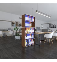Kenzlife klasörlük raflı rona cvz 175*80*30 kitaplık ofis arkalıksız