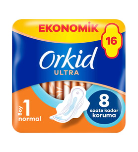 Orkid Ultra Ekstra Hijyenik Ped Normal 16 Adet Ekonomik Paket
