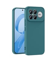 Xiaomi Poco F8 Ultra Kılıf Lansman Tasarım İç Yüzeyi Kadife Silikon (Koyu Yeşil)