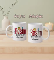 Kişiye Özel Resim Öğretmeni Kupa Bardak