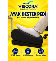 Ayak Destek Pedi – Masa Altı, Ofis ve Ev İçin Visco İki Katmanlı Kaymaz Ayak Minderi