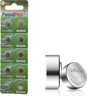 Lexroo 10 adet AG6 (370,371,LR921,LR69,SR920W) 1.5V Alkalin Düğme Pil