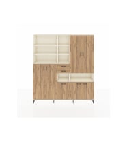 Arges Gardrop 17 Raflı 2 Çekmeceli 7 Kapaklı 220x30x243 Aytaşı-Çam